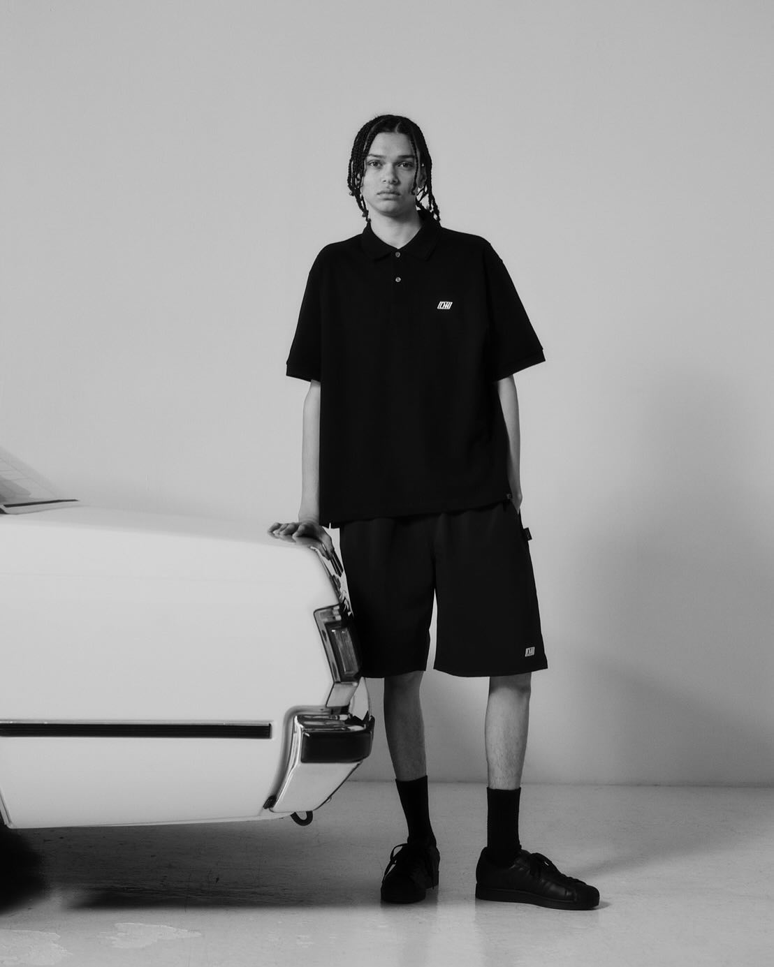 DELUXE × Wisdom Tool POLO BLACK