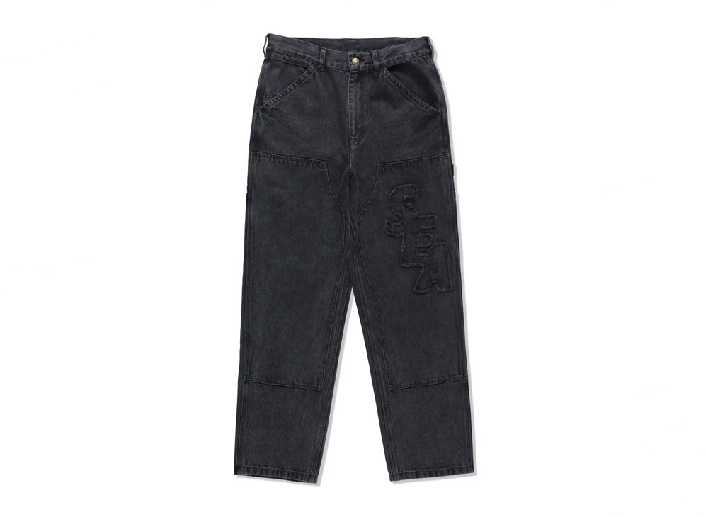 SEA DOUBLE KNEE DENIM PANTS