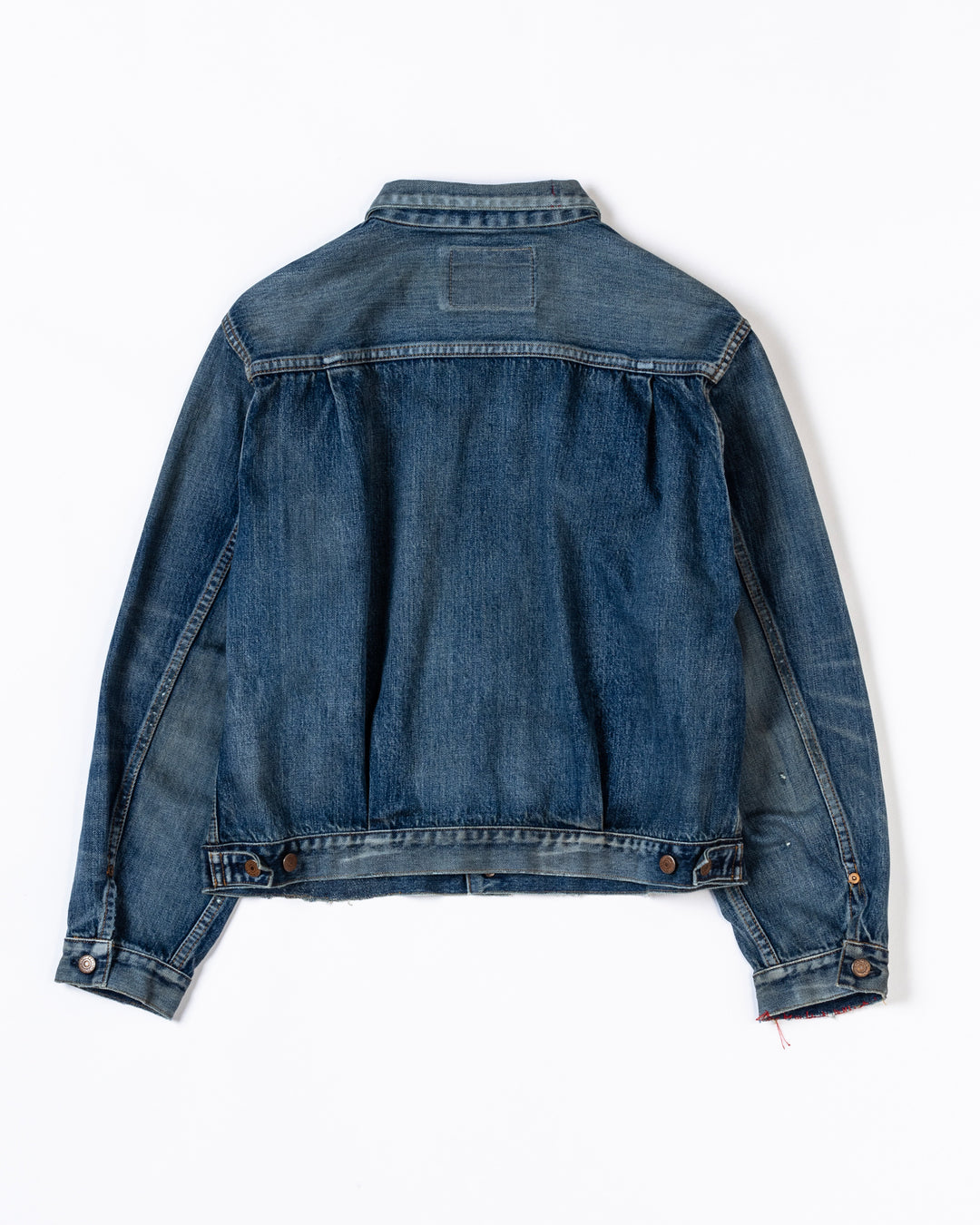 CONTEXT005-24R FRONT TUCK DENIM REMAKED JACKET