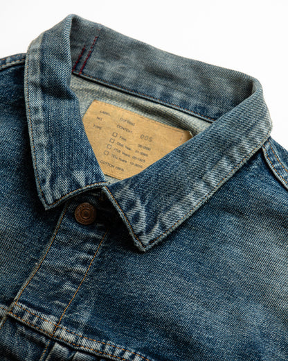 CONTEXT005-24R FRONT TUCK DENIM REMAKED JACKET