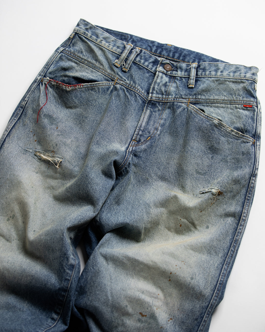 AN339-R FRONT YORK REMAKED DENIM PANTS