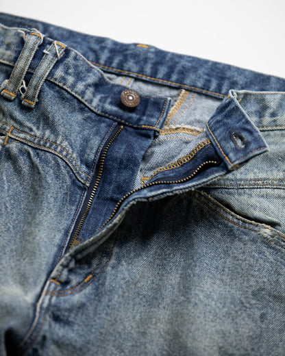 AN339-R FRONT YORK REMAKED DENIM PANTS