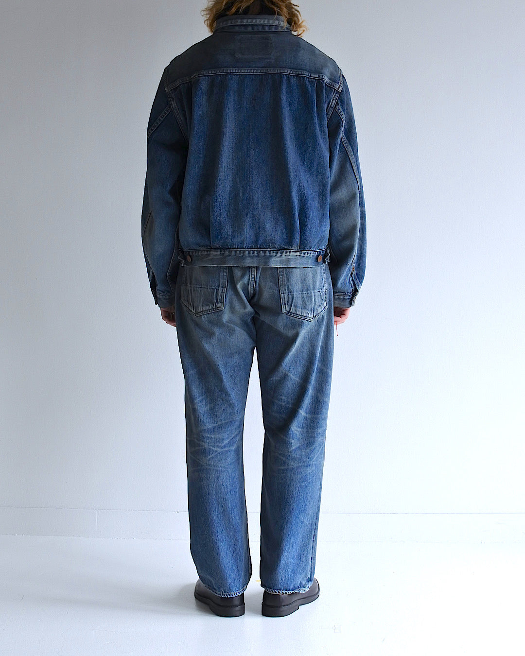 CONTEXT005-24R FRONT TUCK DENIM REMAKED JACKET