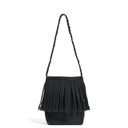 BCL-83(SMALL) TAPE FRINGE ONE SHOULDER BAG